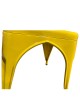 Καρέκλα ArteLibre Βιομηχανικού Τύπου Vintage TOLIKO Κίτρινο Μέταλλο 44x49x84cm
