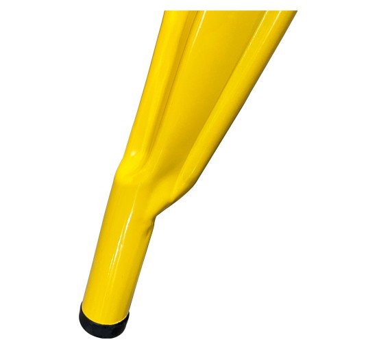 Καρέκλα ArteLibre Βιομηχανικού Τύπου Vintage TOLIKO Κίτρινο Μέταλλο 44x49x84cm