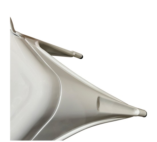 Καρέκλα ArteLibre Βιομηχανικού Τύπου Vintage TOLIKO Λευκό Μέταλλο 44x49x84cm