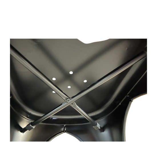 Καρέκλα ArteLibre Βιομηχανικού Τύπου Vintage TOLIKO Μαύρο Αντικέ Μέταλλο 44x49x84cm