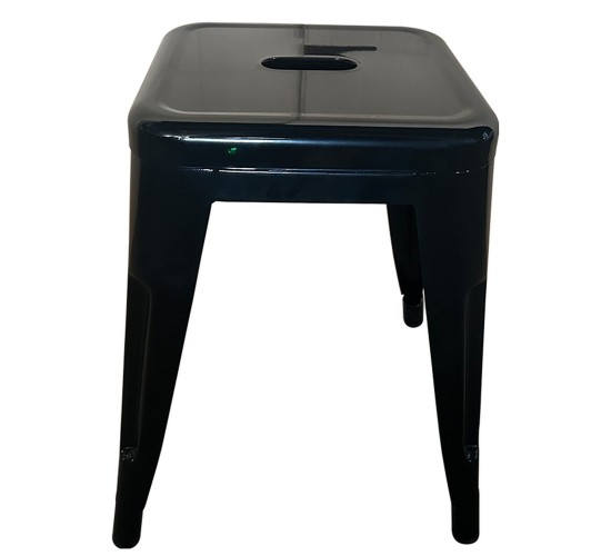 Σκαμπό ArteLibre Βιομηχανικού Τύπου Vintage VELINO Μαύρο Μέταλλο 38x38x45cm