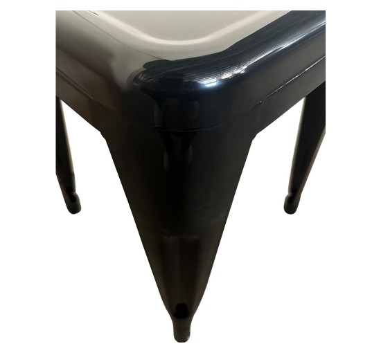 Σκαμπό ArteLibre Βιομηχανικού Τύπου Vintage VELINO Μαύρο Μέταλλο 38x38x45cm