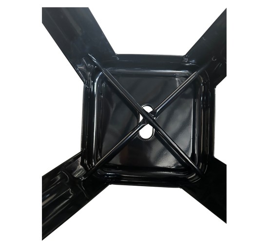 Σκαμπό ArteLibre Βιομηχανικού Τύπου Vintage VELINO Μαύρο Μέταλλο 38x38x45cm