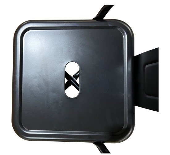 Σκαμπό Bar ArteLibre Βιομηχανικού Τύπου Vintage MOLERO Μαύρο Ματ Μέταλλο 43x43x94cm