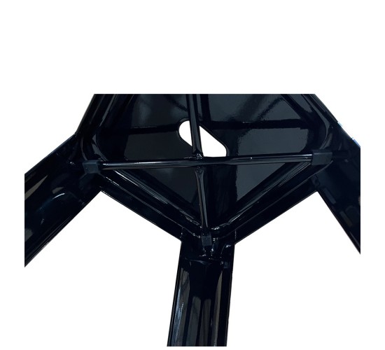 Σκαμπό Bar ArteLibre Βιομηχανικού Τύπου Vintage SILANO Μαύρο Μέταλλο 42x42x76cm