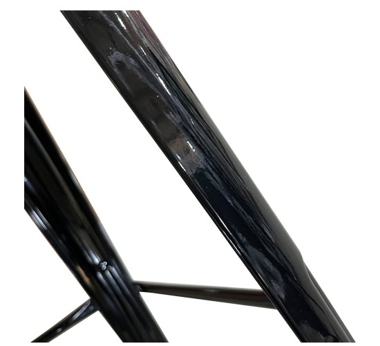 Σκαμπό Bar ArteLibre Βιομηχανικού Τύπου Vintage SILANO Μαύρο Μέταλλο 42x42x76cm