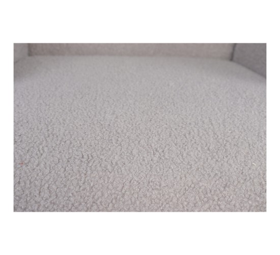 Πολυθρόνα ArteLibre MARION Γκρι Ύφασμα Μπουκλέ/Ξύλο 73x69x96cm