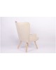 Πολυθρόνα ArteLibre BRIAR Μπορντό/Γκρι Patchwork Ύφασμα/Ξύλο 73x69x96cm