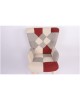 Πολυθρόνα ArteLibre BRIAR Μπορντό/Γκρι Patchwork Ύφασμα/Ξύλο 73x69x96cm