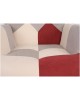 Πολυθρόνα ArteLibre BRIAR Μπορντό/Γκρι Patchwork Ύφασμα/Ξύλο 73x69x96cm