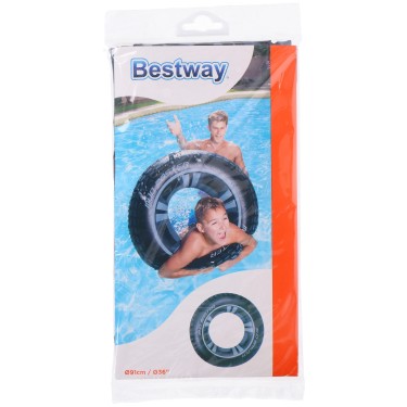 Σωσίβιο Μαύρο/Γκρι Φ91cm BESTWAY MUD MASTER