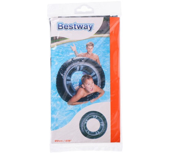 Σωσίβιο Μαύρο/Γκρι Φ91cm BESTWAY MUD MASTER