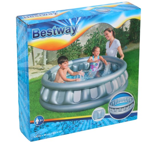 Φουσκωτή Πισίνα Ασημί 152x43cm BESTWAY Φουσκωτή Πισίνα Ασημί 152x43cm BESTWAY