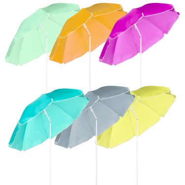 Ομπρέλα Παραλίας Πολύχρωμο 2m Σε 6 Χρώματα