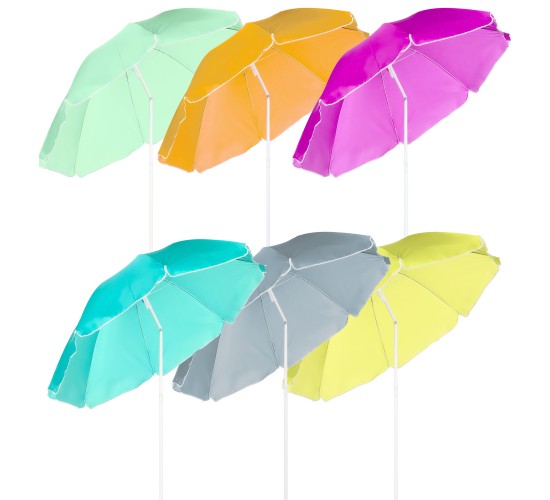 Ομπρέλα Παραλίας Πολύχρωμο 2m Σε 6 Χρώματα