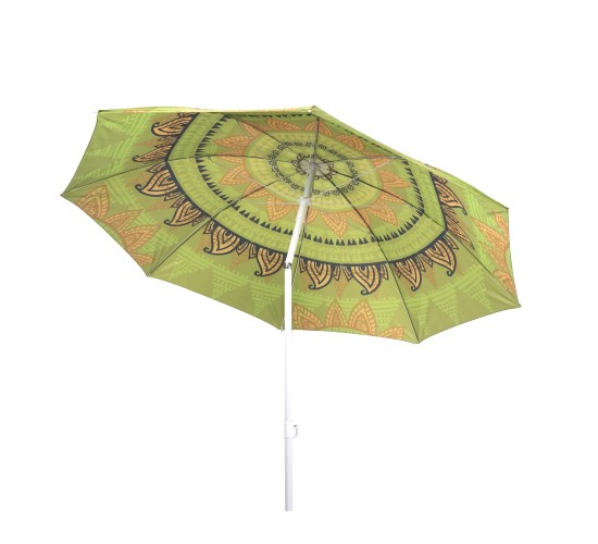 Ομπρέλα Παραλίας Mandala Πολύχρωμο Φ1.9m Σε 4 Σχέδια