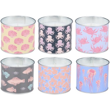 Κερί Citronella Σε Μεταλλικό Δοχείο Σε 6 Σχέδια ARTI CASA