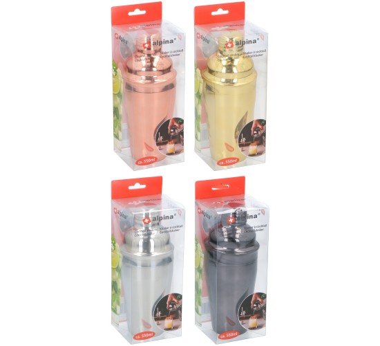 Shaker Για Κοκτέιλ 550ml Σε 4 Χρώματα ALPINA