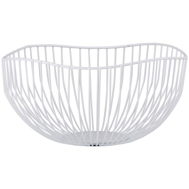 Καλάθι Φρούτων Μέταλλο Φ26x12.5cm Σε 2 Χρώματα ALPINA