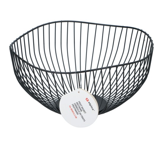 Καλάθι Φρούτων Μέταλλο Φ26x12.5cm Σε 2 Χρώματα ALPINA
