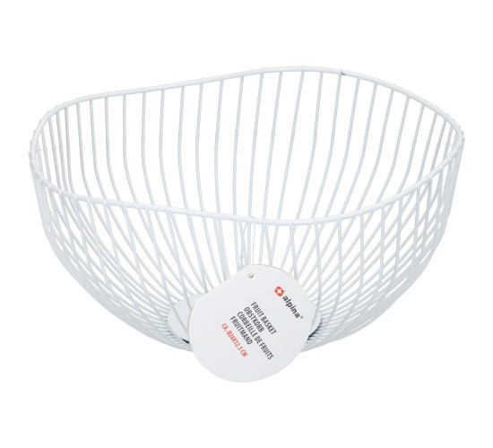 Καλάθι Φρούτων Μέταλλο Φ26x12.5cm Σε 2 Χρώματα ALPINA