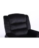 Πολυθρόνα Ανακλινόμενη ArteLibre CARINAE Μαύρο Βελούδο 93x90x100cm
