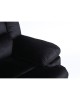 Πολυθρόνα Ανακλινόμενη ArteLibre CARINAE Μαύρο Βελούδο 93x90x100cm