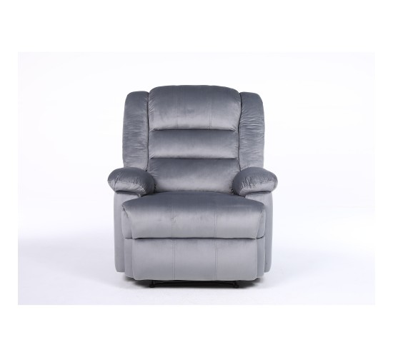 Πολυθρόνα Ανακλινόμενη ArteLibre CARINAE Γκρι Βελούδο 93x90x100cm