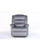 Πολυθρόνα Ανακλινόμενη ArteLibre CARINAE Γκρι Βελούδο 93x90x100cm