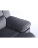 Πολυθρόνα Ανακλινόμενη ArteLibre CARINAE Γκρι Βελούδο 93x90x100cm