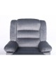 Πολυθρόνα Ανακλινόμενη ArteLibre CARINAE Γκρι Βελούδο 93x90x100cm