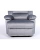 Πολυθρόνα Ανακλινόμενη ArteLibre CARINAE Γκρι Βελούδο 93x90x100cm