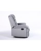 Πολυθρόνα Ανακλινόμενη ArteLibre CARINAE Γκρι Βελούδο 93x90x100cm