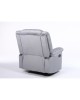 Πολυθρόνα Ανακλινόμενη ArteLibre CARINAE Γκρι Βελούδο 93x90x100cm