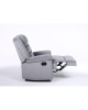 Πολυθρόνα Ανακλινόμενη ArteLibre CARINAE Γκρι Βελούδο 93x90x100cm