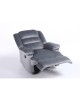 Πολυθρόνα Ανακλινόμενη ArteLibre CARINAE Γκρι Βελούδο 93x90x100cm