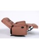 Πολυθρόνα Ανακλινόμενη ArteLibre CARINAE Καφέ Βελούδο 93x90x100cm