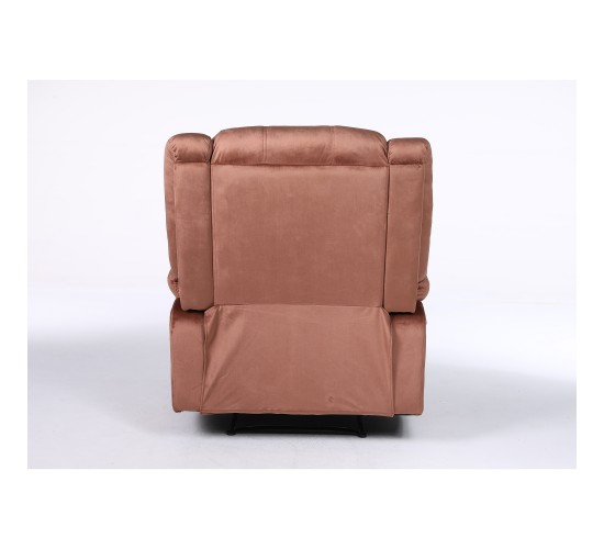 Πολυθρόνα Ανακλινόμενη ArteLibre CARINAE Καφέ Βελούδο 93x90x100cm