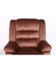 Πολυθρόνα Ανακλινόμενη ArteLibre CARINAE Καφέ Βελούδο 93x90x100cm