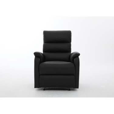 Πολυθρόνα Ανακλινόμενη ArteLibre RIGIL Με Λειτουργία Μασάζ Μαύρο PU 75x87x102cm