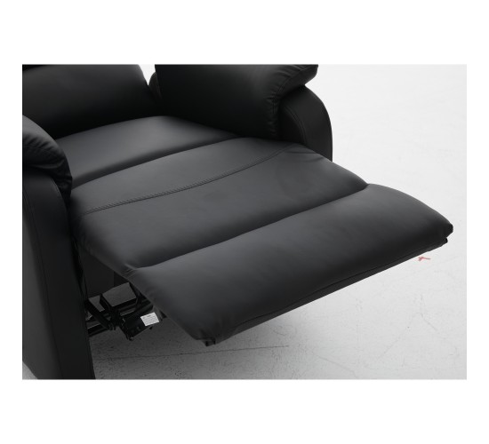 Πολυθρόνα Ανακλινόμενη ArteLibre RIGIL Με Λειτουργία Μασάζ Μαύρο PU 75x87x102cm