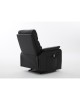 Πολυθρόνα Ανακλινόμενη ArteLibre RIGIL Με Λειτουργία Μασάζ Μαύρο PU 75x87x102cm