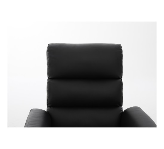 Πολυθρόνα Ανακλινόμενη ArteLibre RIGIL Με Λειτουργία Μασάζ Μαύρο PU 75x87x102cm