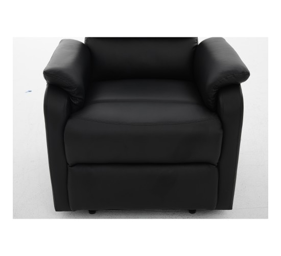 Πολυθρόνα Ανακλινόμενη ArteLibre RIGIL Με Λειτουργία Μασάζ Μαύρο PU 75x87x102cm