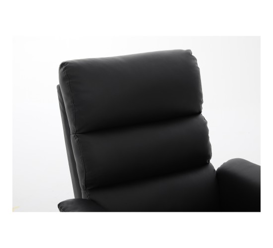 Πολυθρόνα Ανακλινόμενη ArteLibre RIGIL Με Λειτουργία Μασάζ Μαύρο PU 75x87x102cm