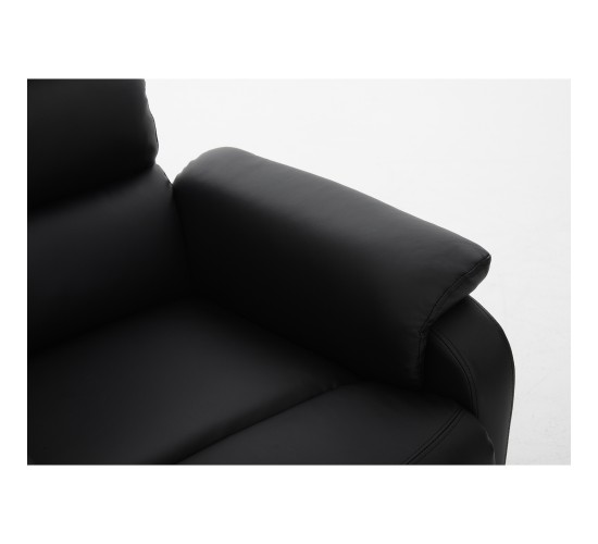 Πολυθρόνα Ανακλινόμενη ArteLibre RIGIL Με Λειτουργία Μασάζ Μαύρο PU 75x87x102cm