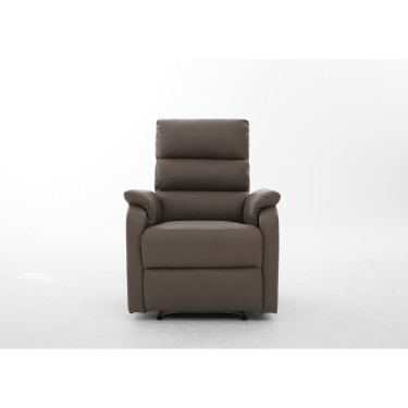 Πολυθρόνα Ανακλινόμενη ArteLibre RIGIL Με Λειτουργία Μασάζ Καφέ PU 75x87x102cm