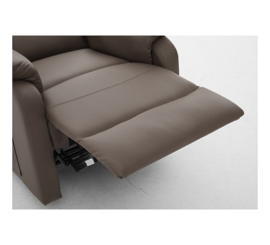 Πολυθρόνα Ανακλινόμενη ArteLibre RIGIL Με Λειτουργία Μασάζ Καφέ PU 75x87x102cm