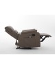 Πολυθρόνα Ανακλινόμενη ArteLibre RIGIL Με Λειτουργία Μασάζ Καφέ PU 75x87x102cm