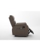 Πολυθρόνα Ανακλινόμενη ArteLibre RIGIL Με Λειτουργία Μασάζ Καφέ PU 75x87x102cm